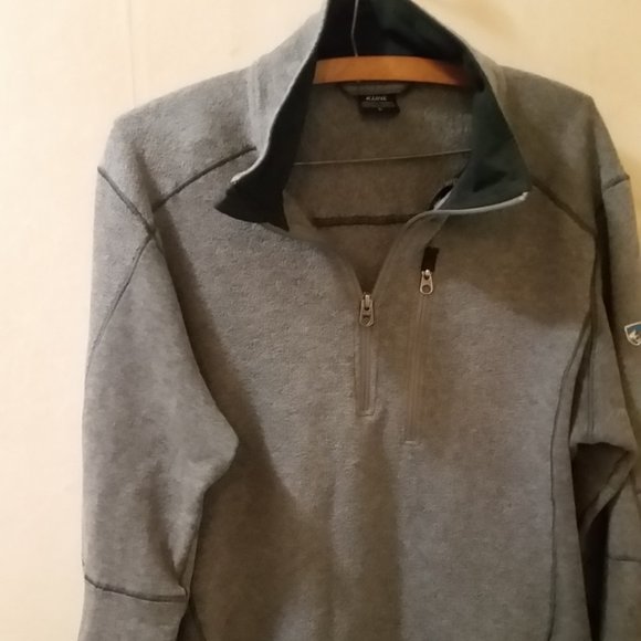 Kuhl Sweaters - Kuhl Sz L gray Sweater - small hole in sleeves